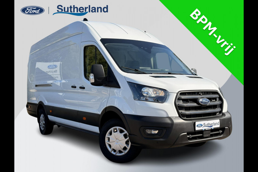 Ford Transit 350 2.0 TDCI L4H3 Trend RWD | SCI | 130pk | Navigatiesysteem SYNC4 | Stoelverwarming  | Elektrisch inklapbare buitenspiegels | Elektrisch verstelbare bestuurdersstoel | Passagiersairbag | Allweather banden | Laadruimte beschermingspakket | 150 watt/230V aansluitpunt tussen voorstoelen | Handmatige regeneratie roetfilter | Reservewiel | Centrale dubbele vergrendeling | LED Downlighter