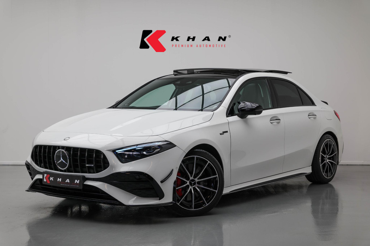 Mercedes-Benz A-Klasse AMG 35 4MATIC |Bomvoll!|Pano|Kuipstoelen|360Camera|HUD|Memory|ACC|Dodehoek|