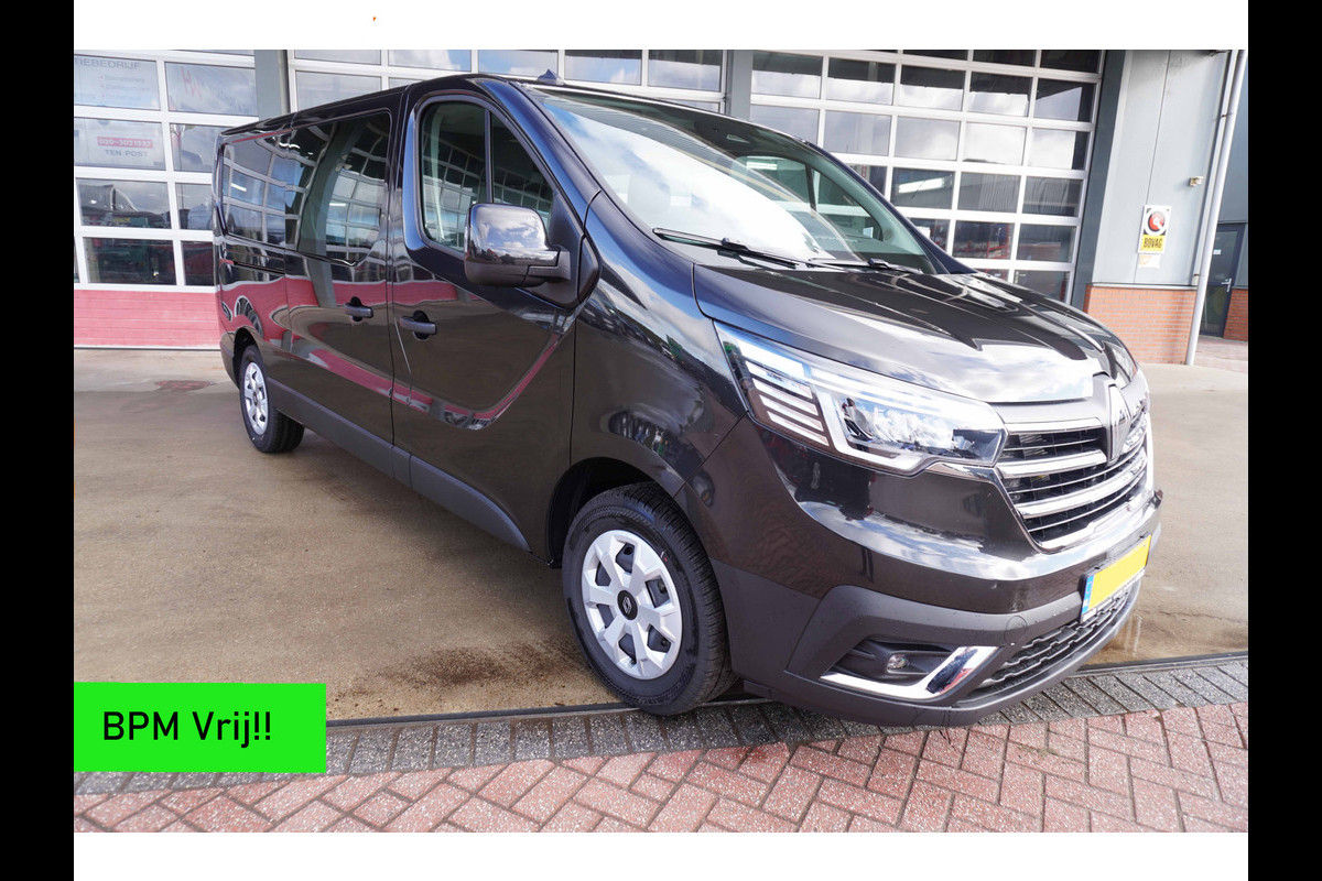 Renault Trafic 2.0 Blue dCi 130PK T29 L2H1 Advance Dubbelcab. schuifdeur L+R nr.V134 | Airco | Cruise | Camera |Trekhaak | Apple CP- Android auto | Betimmering