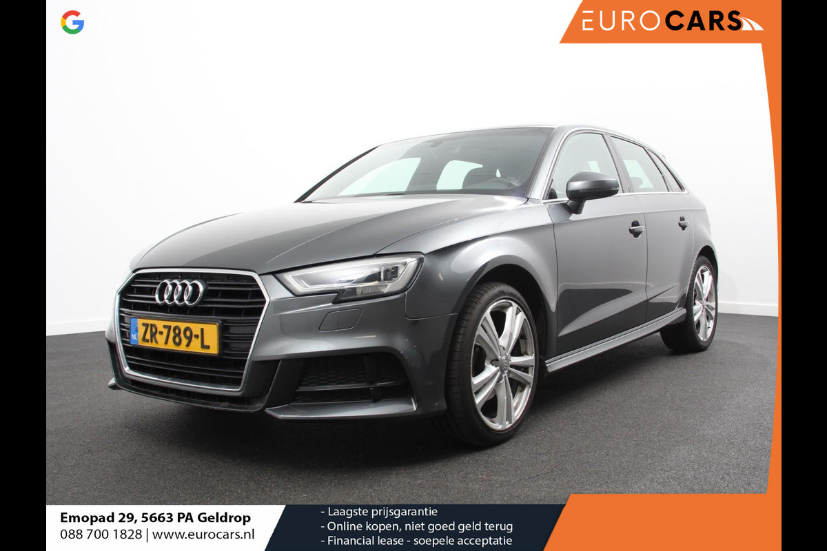 Audi A3 Sportback 1.5 TFSI CNG Automaat S-Line Navigatie Parkeersensoren achter Cruise Control Stoelverwarming 18"Lichtmetalen velgen Ledverlichting Climate Control