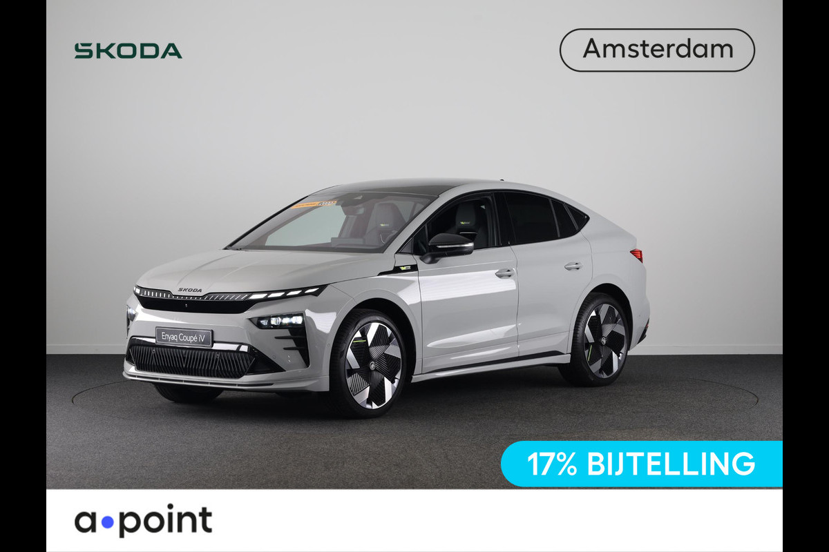 Škoda Enyaq Coupé RS 340 PK | Leder | 21 inch | DCC | MAXX pakket | Head up | Elek. stoelen | Canton Sound |