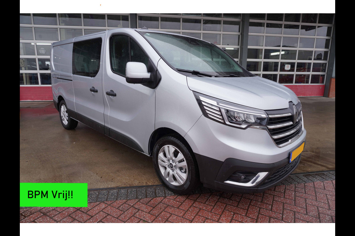 Renault Trafic 2.0 Blue dCi 130PK T29 L2H1 Advance Dubbelcabine nr.V154 | Airco | Cruise | Camera |Trekhaak | Apple CP- Android auto | 17"LM Velgen