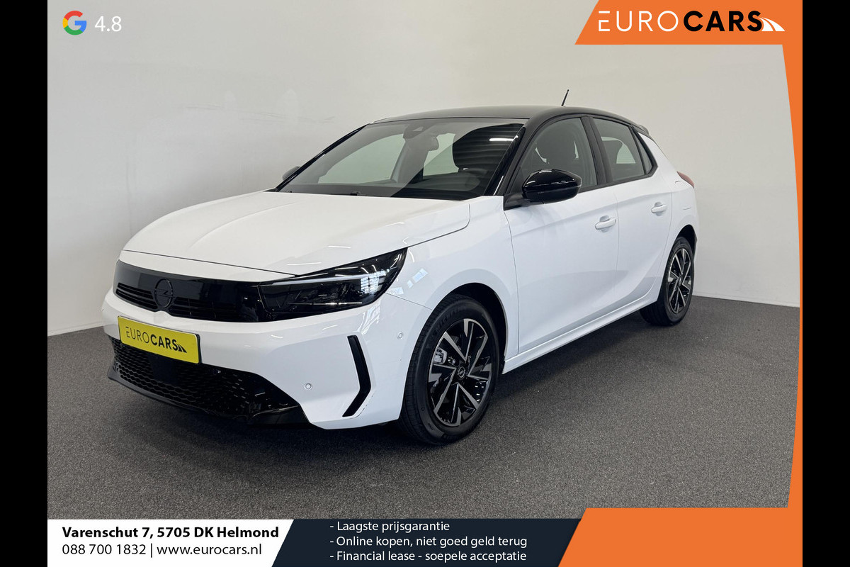 Opel Corsa 1.2 Turbo Hybrid 100pk GS Automaat Navigatie Apple Carplay/Android Auto Camera Parkeersensoren Cruise Control Dodehoek assistent Airco Lichtmetalen velgen Virtual Cockpit Getinte ramen