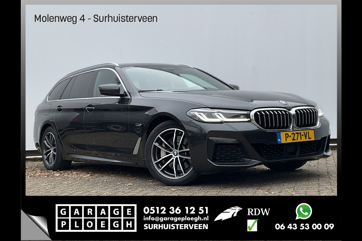 BMW 5 Serie Touring 530e M-Sport Leer Memory Laser Adapt.Cr Sfeer PHEV Business Edition Plus Plug-in