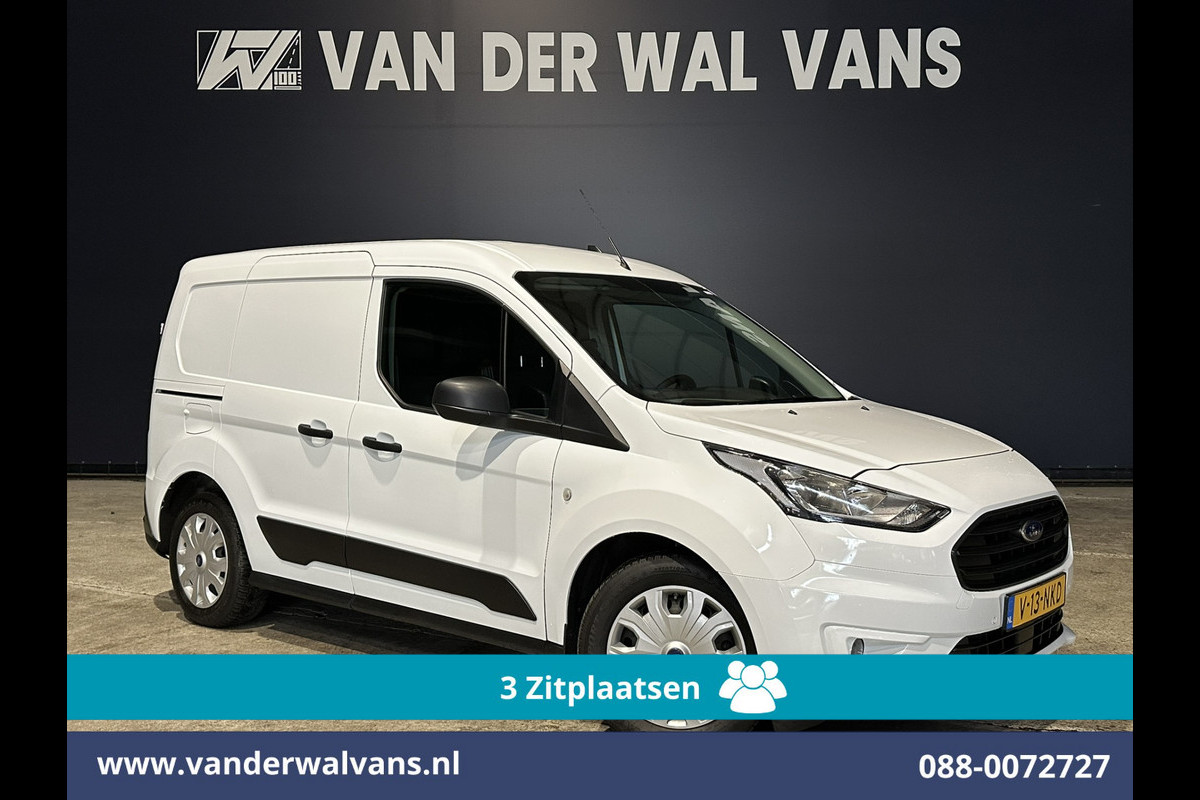 Ford Transit Connect 1.5 EcoBlue 101pk L1H1 Euro6 Airco | 3-Zits | Trekhaak | Stoelverwarming | Verwarmde voorruit Parkeersensoren, Bijrijdersbank