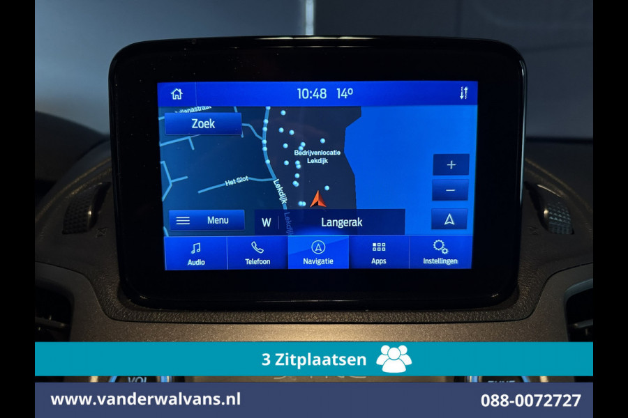 Ford Transit Connect 1.5 EcoBlue 100pk L2H1 Euro6 Airco | 3-Zits | Camera | Navigatie | Verwarmde voorruit Parkeersensoren, Bijrijdersbank
