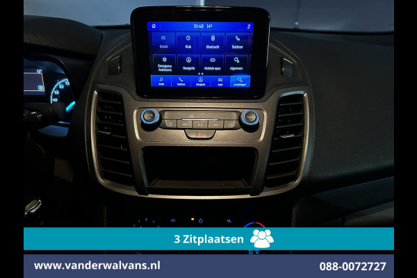 Ford Transit Connect 1.5 EcoBlue 100pk L2H1 Euro6 Airco | 3-Zits | Camera | Navigatie | Verwarmde voorruit Parkeersensoren, Bijrijdersbank