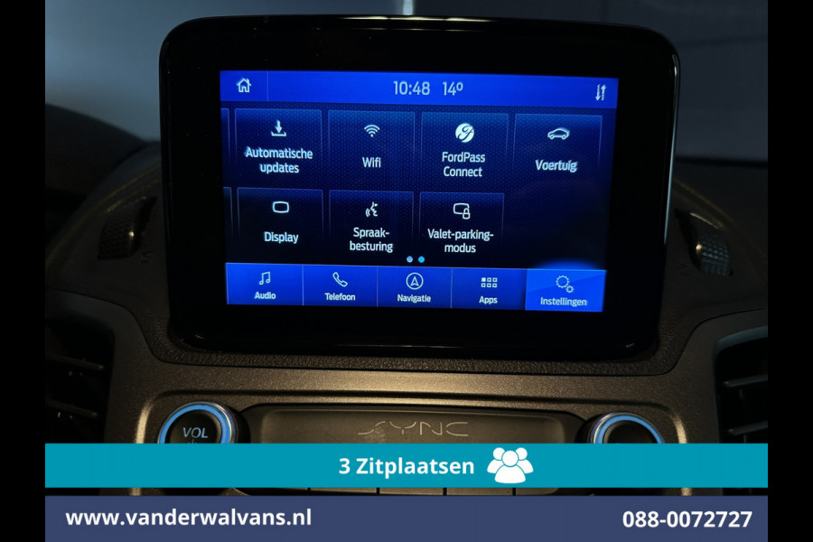 Ford Transit Connect 1.5 EcoBlue 100pk L2H1 Euro6 Airco | 3-Zits | Camera | Navigatie | Verwarmde voorruit Parkeersensoren, Bijrijdersbank