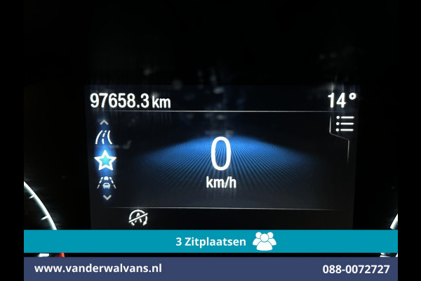 Ford Transit Connect 1.5 EcoBlue 100pk L2H1 Euro6 Airco | 3-Zits | Camera | Navigatie | Verwarmde voorruit Parkeersensoren, Bijrijdersbank