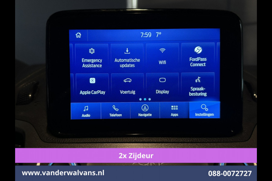 Ford Transit Connect 1.5 EcoBlue 100pk L2H1 Euro6 Airco | 2x zijdeur | Camera | Navigatie | Apple Carplay | Cruisecontrol Verwarmde voorruit, Parkeersensoren