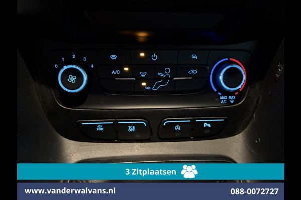 Ford Transit Connect 1.5 EcoBlue 100pk L2H1 Euro6 Airco | 3-Zits | Camera | Navigatie | Verwarmde voorruit Parkeersensoren, Bijrijdersbank