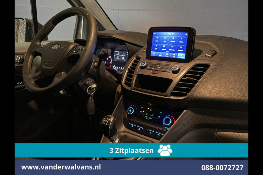 Ford Transit Connect 1.5 EcoBlue 100pk L2H1 Euro6 Airco | 3-Zits | Camera | Navigatie | Verwarmde voorruit Parkeersensoren, Bijrijdersbank