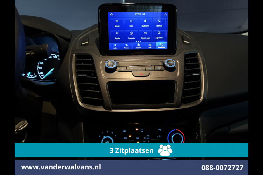 Ford Transit Connect 1.5 EcoBlue 100pk L2H1 Euro6 Airco | 3-Zits | Camera | Navigatie | Verwarmde voorruit Parkeersensoren, Bijrijdersbank