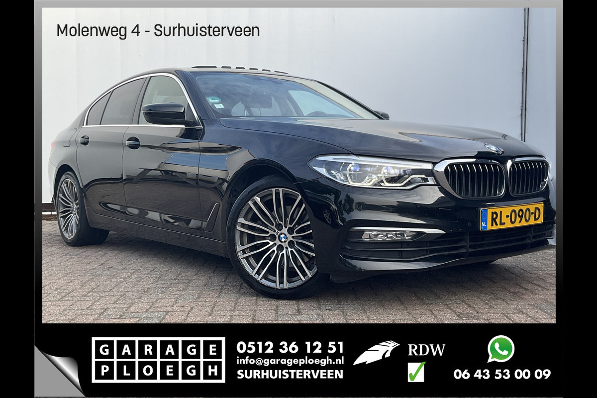 BMW 5 Serie 520D High Executive Pano.dak Leer Memory Stoelverw Led NL-Auto Volledig-OH!