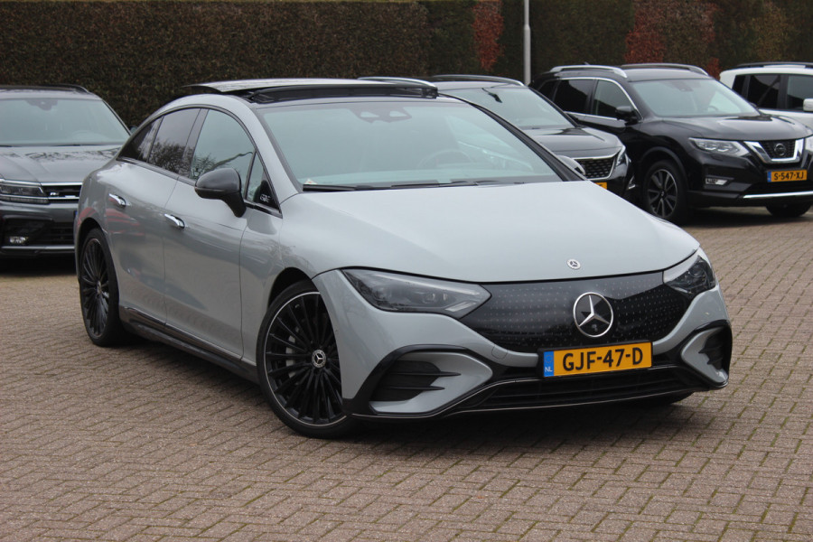 Mercedes-Benz EQE 350 AMG Line 89 kWh / SoH 95,7% / Panoramadak / Camera / Achterasbesturing / Head-up / Luxe Leder / Premium Plus-pakket / Stoelventilatie + Verwarming + Massage / Navigatie / Dodehoek / DAB / ACC