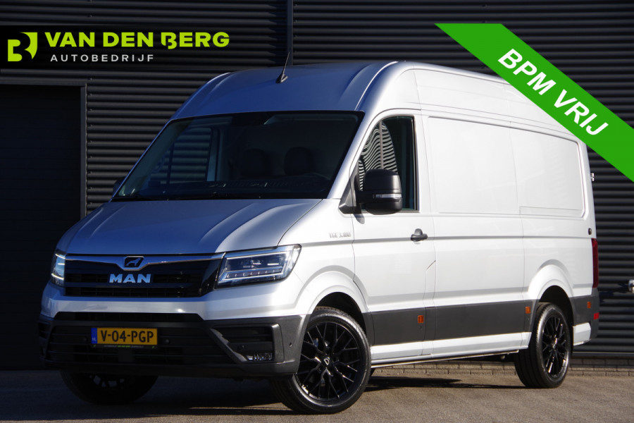 MAN TGE 3.180 35 2.0 L3H3 AUT. LED, LEDER, TREKHAAK, STOELVERWARMING, CAMERA, NAVI, CRUISE, CLIMA, PARKEERSENSOREN, VOORRUIT VERWARMING