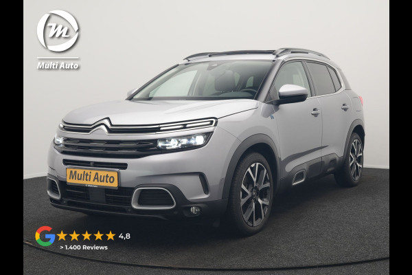 Citroën C5 Aircross 1.6 Shine PHEV 225pk Dealer O.H PHEV | Panodak | 360 Camera | Adaptive Cruise | Lederen Comfortstoelen Verwarmd | Blis | Navigatie | Apple Carplay | Virtual | DAB | 19" L.M. | Plug In Hybrid |