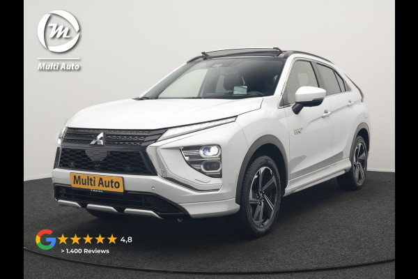 Mitsubishi Eclipse Cross 2.4 Instyle PHEV 188pk Dealer O.H. | Trekhaak Af Fabriek | Panodak | Head Up | Adaptive Cruise | 360 Camera | Lederen Sportstoelen Verwarmd | Keyless | Stuur Verwarmd | Apple Carplay | Blis | Navigatie | DAB | Plug In Hybrid |