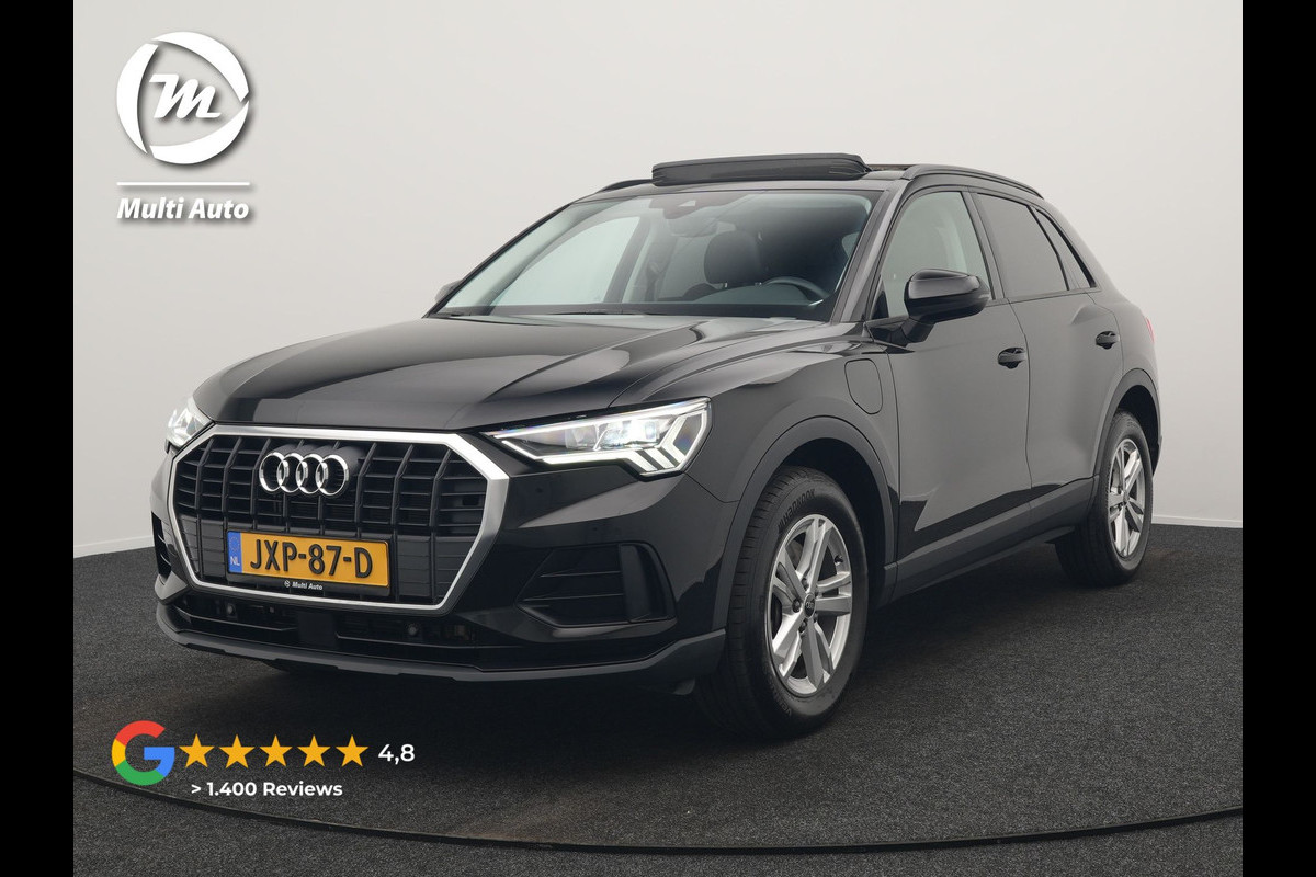 Audi Q3 45 TFSI e PHEV 245pk Dealer O.H. | Trekhaak Af Fabriek | Panodak | Camera | Alcantara Sportstoelen Verwarmd | Apple Carplay | Keyless | Blis | LED Koplampen | Virtual | Navigatie | DAB | Plug In Hybrid |