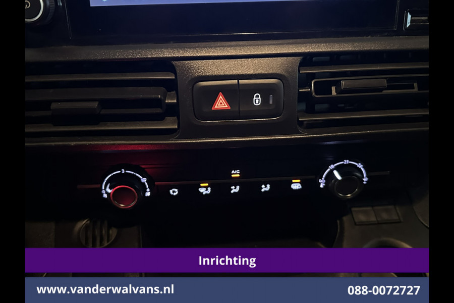 Peugeot Partner 1.5 BlueHDI 102pk L1H1 inrichting Omvormer Euro6 Airco | Trekhaak | Apple Carplay | Cruisecontrol Android auto, Dakdragers, parkeersensoren,
