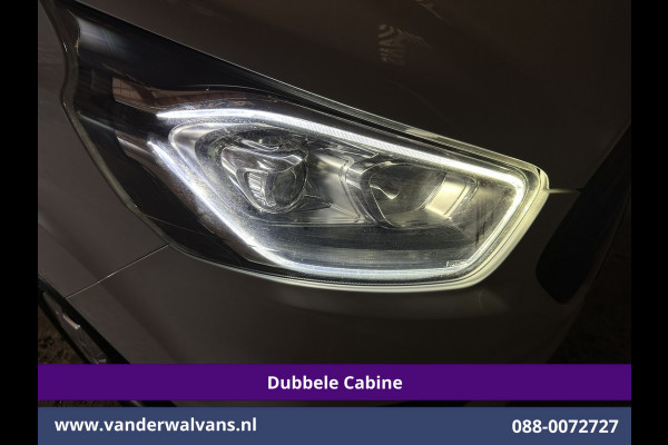 Ford Transit Custom 2.0 TDCI 131pk L2H1 Dubbele Cabine Euro6 Airco | 5-Zits | Camera | LED | 2800kg Trekhaak | Apple Carplay Cruisecontrol, Android Auto, Stoelverwarming, Verwarmde Voorruit, Parkeersensoren