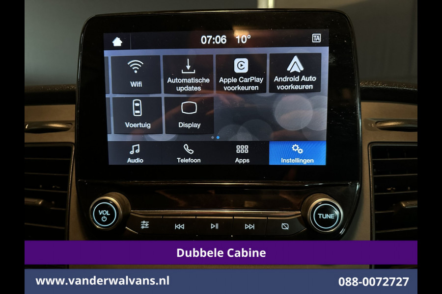 Ford Transit Custom 2.0 TDCI 131pk L2H1 Dubbele Cabine Euro6 Airco | 5-Zits | Camera | LED | 2800kg Trekhaak | Apple Carplay Cruisecontrol, Android Auto, Stoelverwarming, Verwarmde Voorruit, Parkeersensoren