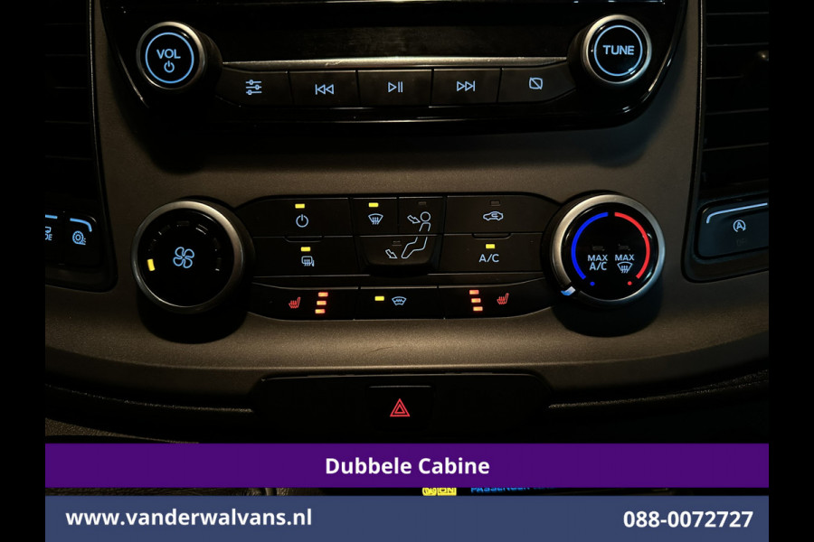 Ford Transit Custom 2.0 TDCI 131pk L2H1 Dubbele Cabine Euro6 Airco | 5-Zits | Camera | LED | 2800kg Trekhaak | Apple Carplay Cruisecontrol, Android Auto, Stoelverwarming, Verwarmde Voorruit, Parkeersensoren