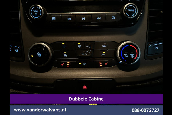 Ford Transit Custom 2.0 TDCI 131pk L2H1 Dubbele Cabine Euro6 Airco | 5-Zits | Camera | LED | 2800kg Trekhaak | Apple Carplay Cruisecontrol, Android Auto, Stoelverwarming, Verwarmde Voorruit, Parkeersensoren