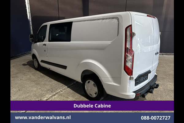 Ford Transit Custom 2.0 TDCI 131pk L2H1 Dubbele Cabine Euro6 Airco | 5-Zits | Camera | LED | 2800kg Trekhaak | Apple Carplay Cruisecontrol, Android Auto, Stoelverwarming, Verwarmde Voorruit, Parkeersensoren