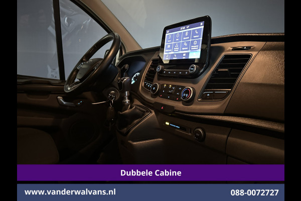 Ford Transit Custom 2.0 TDCI 131pk L2H1 Dubbele Cabine Euro6 Airco | 5-Zits | Camera | LED | 2800kg Trekhaak | Apple Carplay Cruisecontrol, Android Auto, Stoelverwarming, Verwarmde Voorruit, Parkeersensoren