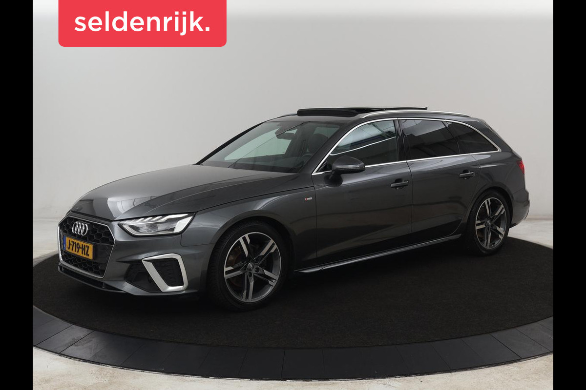 Audi A4 40 TFSI Launch edition Sport | Panoramadak | Trekhaak | Sportstoelen | DAB | Carplay | Virtual Cockpit | Half leder | Full LED | Navigatie | Parkeerhulp | Sportstuur | S Line