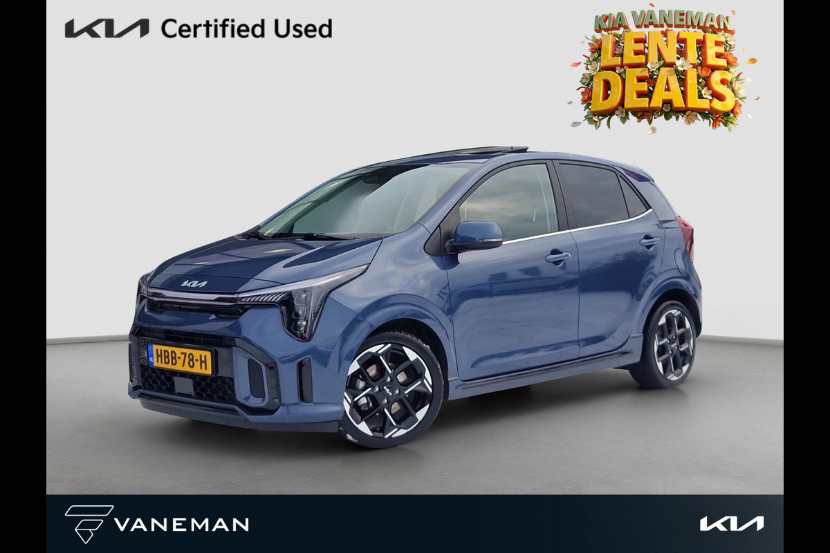 Kia Picanto 1.0 DPI GT-Line | Beschikbaarheid In Overleg | Open Dak | LED | Leder | PDC | Navi | Clima |