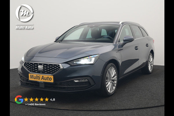 Seat Leon Sportstourer 1.4 TSI eHybrid Xcellence PHEV 204pk Dealer O.H. | Trekhaak Af Fabriek | Camera | Sportstoelen & Stuur Verwarmd | Keyless | Virtual | Navigatie | DAB | Plug In Hybrid |
