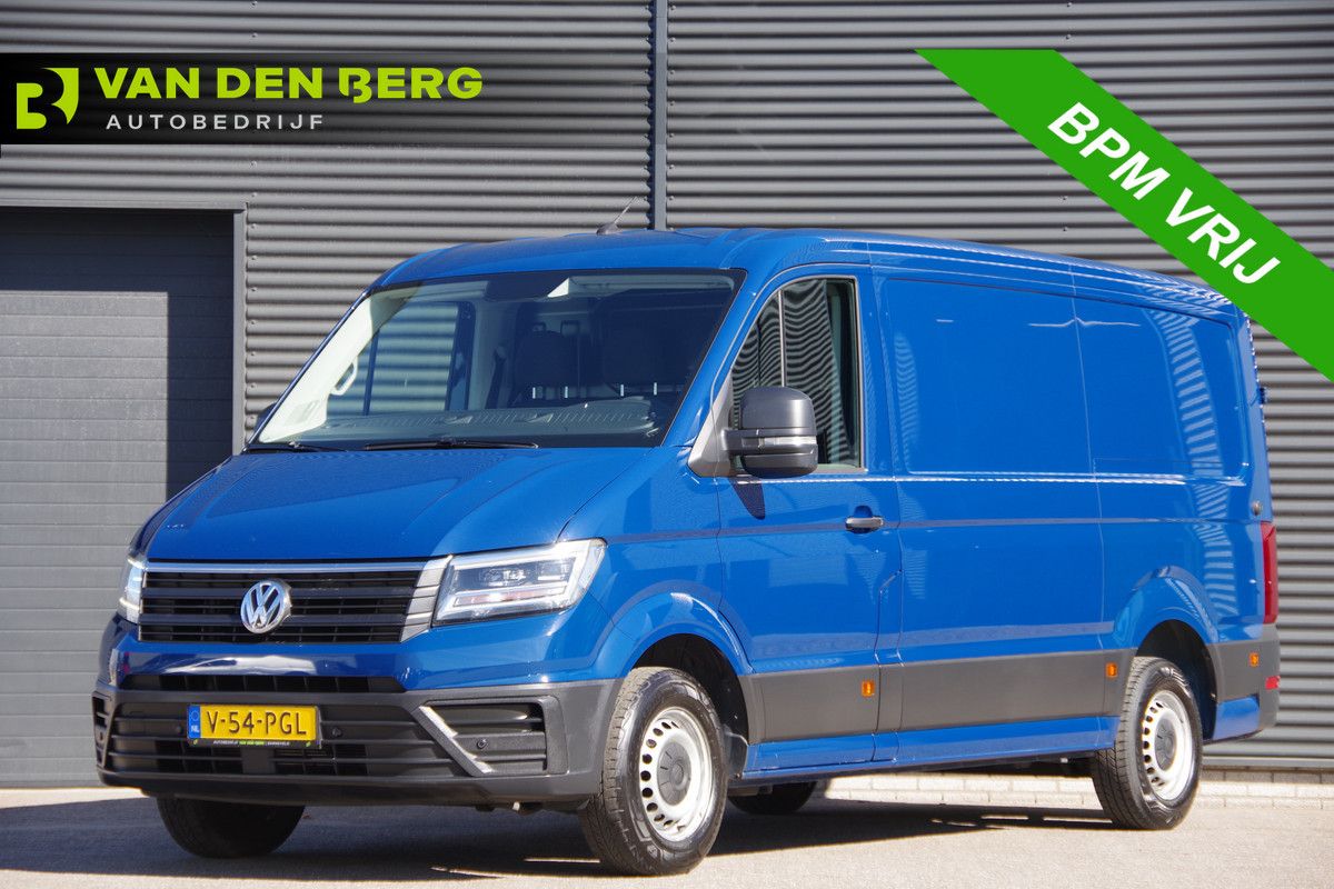 Volkswagen Crafter 35 2.0 TDI L3H2 177PK AUT. 3-ZITS, LED, CAMERA, STANDKACHEL, NAVI, CRUISE, AIRCO, MF STUURWIEL, PARKEERSENSOREN