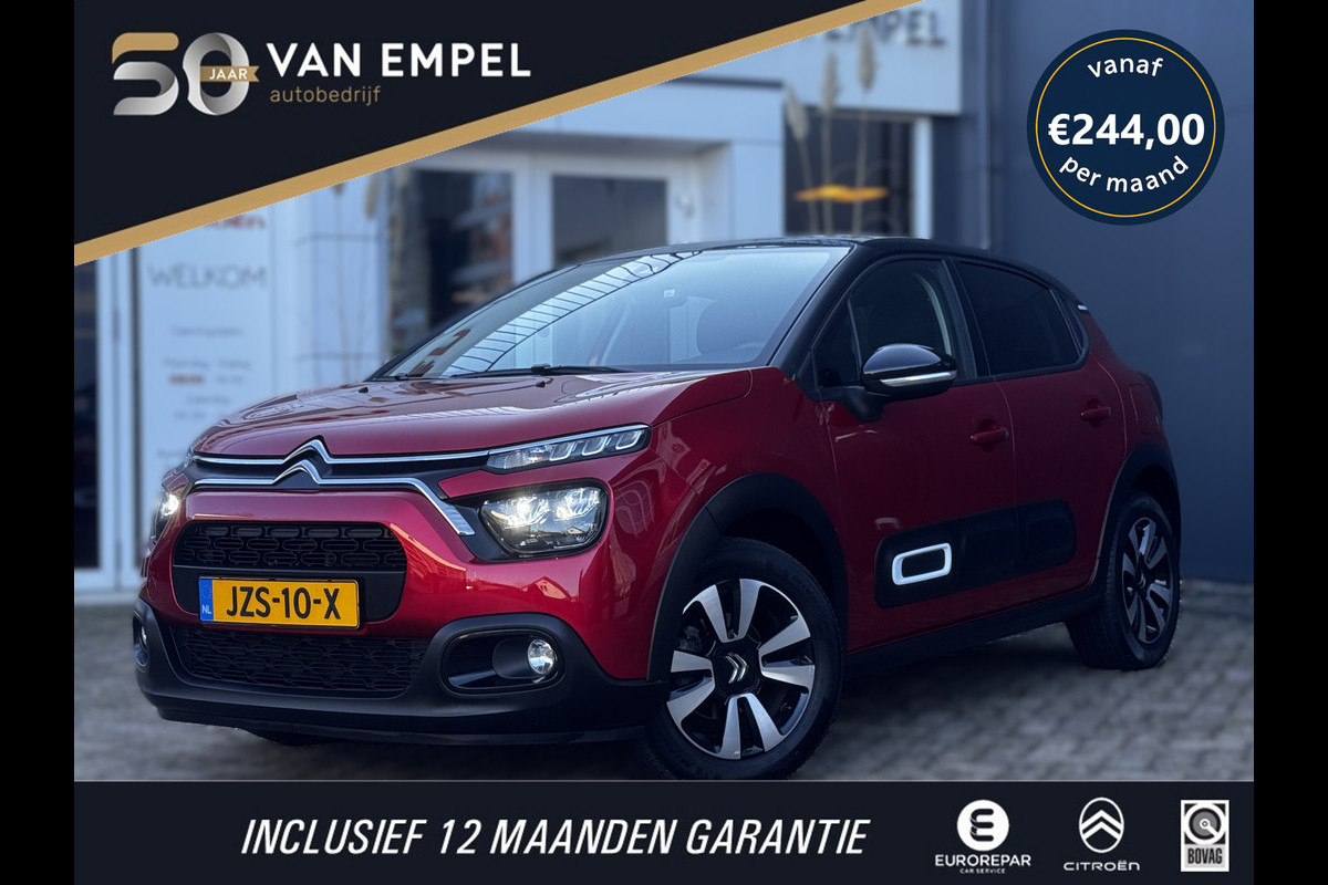 Citroën C3 1.2 PureTech Shine | Carplay | Parkeersensoren | Stoelverwarming | Climate control | DAB