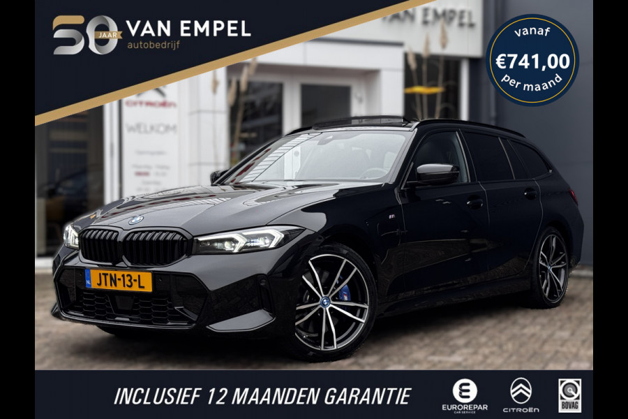 BMW 3 Serie Touring 330e xDrive M-Sport | Pano | 100% SOH | M-Kuipstoelen + Leder + Memory | Laser | HUD | LCI Curved Wide display