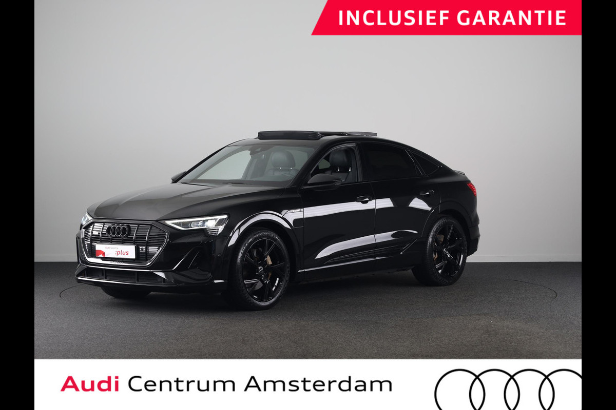 Audi e-tron Sportback 55 quattro S edition 95 kWh 408 pk | SOH 92% | Navigatie | Panoramadak | Parkeersensoren | Achteruitrijcamera | Lichtmetalen velgen 21" | Stoelverwarming | S-Line |