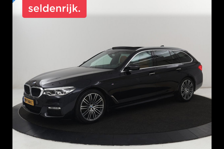 BMW 5 Serie 520i M Sport | Panoramadak | Head-Up | 360 Camera | Leder | Stoelverwarming | Carplay | Sfeerverlichting | Full LED | Park Assist | DAB | Live Cockpit | Sportstoelen | Navigatie | Dodehoek detectie