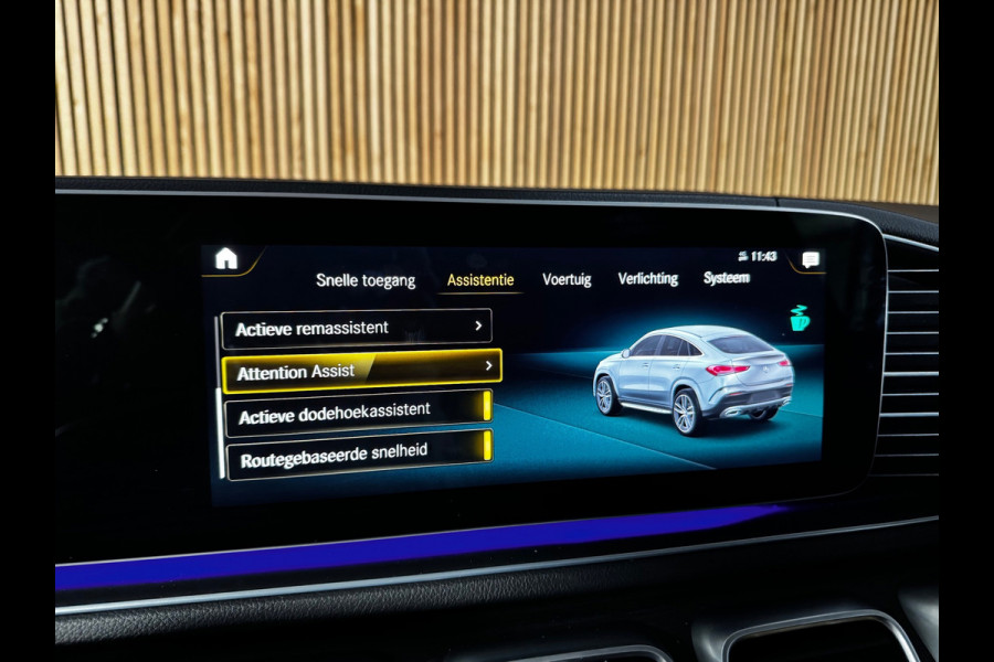 Mercedes-Benz GLE Coupé 350 e 4MATIC AMG line Premium Plus PANO|LUCHTVERING|BURMESTER|TREKHAAK|VENTILATIE|360 CAM|22 INCH