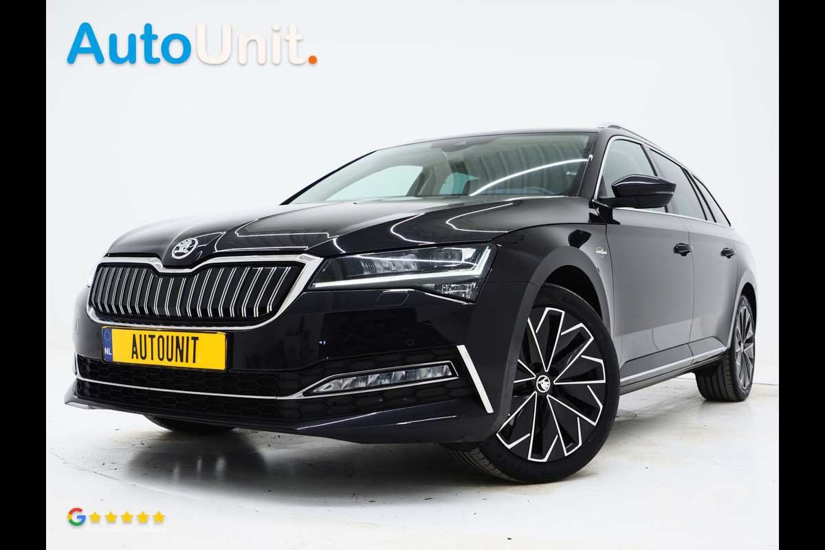 Škoda Superb Combi 1.4 TSI iV Laurin & Klement | Leder | Trekhaak | Canton | Adaptive Cruise | Keyless | Sfeerlicht | Memory | Carplay