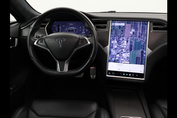 Tesla Model S 100D PERFORMANCE P100D 612 PK + 21 INCH | AUTOPILOT | CARBON | SCHUIFDAK| LUCHTVERING