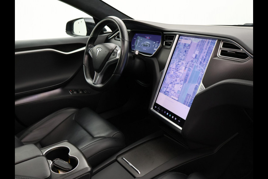 Tesla Model S 100D PERFORMANCE P100D 612 PK + 21 INCH | AUTOPILOT | CARBON | SCHUIFDAK| LUCHTVERING
