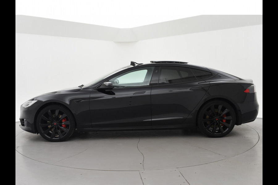 Tesla Model S 100D PERFORMANCE P100D 612 PK + 21 INCH | AUTOPILOT | CARBON | SCHUIFDAK| LUCHTVERING