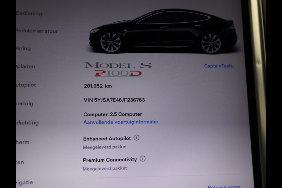 Tesla Model S 100D PERFORMANCE P100D 612 PK + 21 INCH | AUTOPILOT | CARBON | SCHUIFDAK| LUCHTVERING