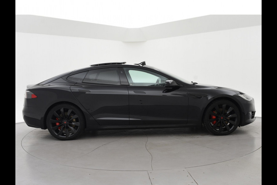 Tesla Model S 100D PERFORMANCE P100D 612 PK + 21 INCH | AUTOPILOT | CARBON | SCHUIFDAK| LUCHTVERING