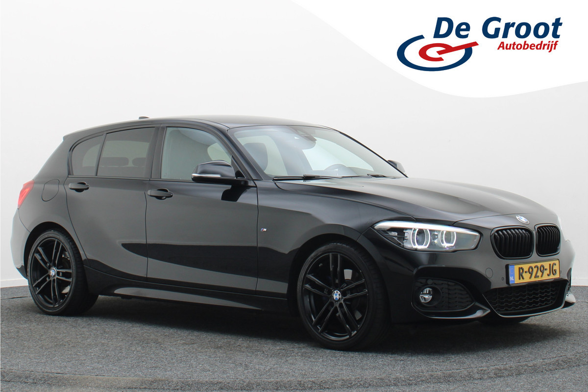 BMW 1-serie 120i Edition Sport Line Shadow High Executive Leer, H&K, Camera, Keyless, Cruise, Standkachel, Bluetooth, PDC, DAB, 18''
