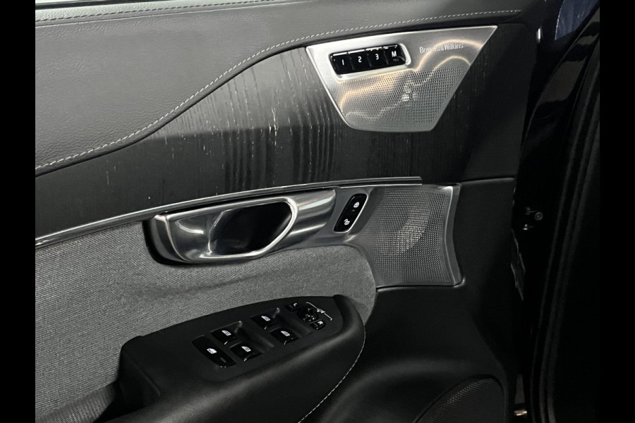 Volvo XC90 2.0 T8 Recharge AWD Inscription Luchtvering | Trekhaak | Bowers & Wilkins | Adapt. Cruise | Open dak | Stuur-/stoelverwarming | Head-up | Memory