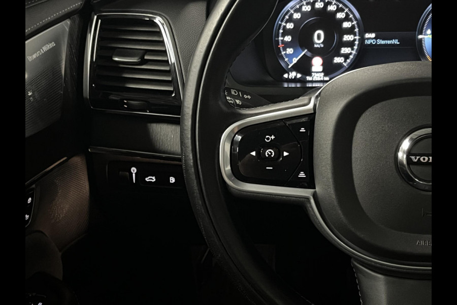 Volvo XC90 2.0 T8 Recharge AWD Inscription Luchtvering | Trekhaak | Bowers & Wilkins | Adapt. Cruise | Open dak | Stuur-/stoelverwarming | Head-up | Memory