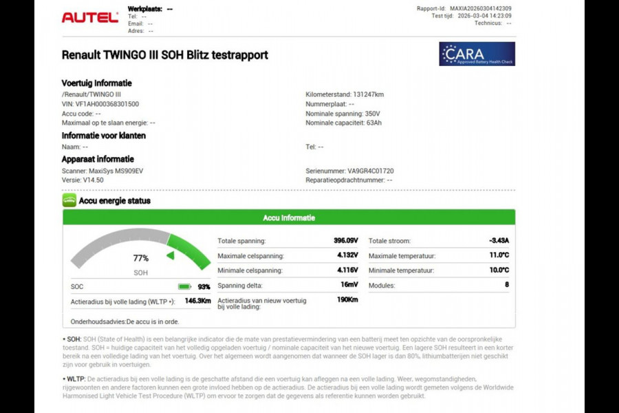 Renault Twingo Z.E. R80 Collection | SOH 77% | Climate control | Carplay | Navigatie | Bluetooth | Speedlimiter | DAB | LED | Origineel NL