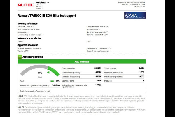 Renault Twingo Z.E. R80 Collection | SOH 77% | Climate control | Carplay | Navigatie | Bluetooth | Speedlimiter | DAB | LED | Origineel NL